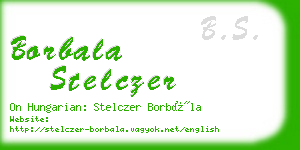 borbala stelczer business card